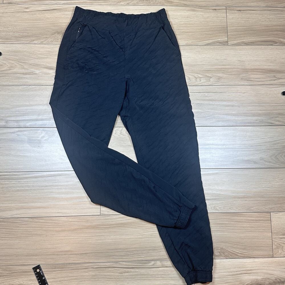 Athleta 10T‎ Brooklyn Textured Jogger Black Pockets Pull On Athletic casual pant